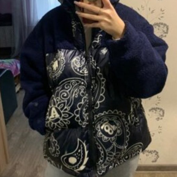 BOHO STYLE COLDBREAK Floral Print Teddy Winter Coat - Picture 9 of 13